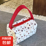 京东物流 新款手提包凯蒂猫大容量便携手拎收纳包高颜值化妆包 粉色点点