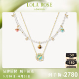 LOLA ROSE罗拉玫瑰日心说珍珠项链女锁骨链生日礼物节日礼物送女友 欧泊星球项链+珍珠项链套装
