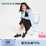 热风（Hotwind）时尚百搭乐福鞋女通勤女鞋学院风小皮鞋复古英伦风女款小皮鞋 01黑色 36 正码