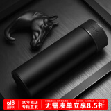 ENO高档商务保温杯男女士茶杯带滤网大容量杯子便携车载水杯生日礼物 魔力黑-私享礼盒装