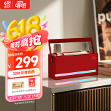 唱吧小巨蛋K歌音箱L21樱桃绒 K歌麦克风 话筒音响一体 户外露营蓝牙音响话筒  生日礼物
