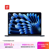 Apple/苹果AI笔记本/2024MacBookAir13.6英寸M3(8+10核)16G 256G 午夜色电脑【定制】Z1HW0002B
