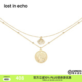 lost in echo杨紫同款原创巴洛克珍珠金币项链套装小众轻奢贝壳配饰礼物送女友 金币项链