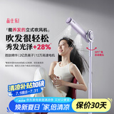 品仕乐立式电吹风机家用恒温冷热负离子护发大功率速干 免手持折叠无线遥控双出风口 紫藤灰（高速养发摇头版）