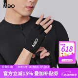 MBO夏季短指骑行手套AG121半指防滑耐磨缓震避冲公路自行车手套 AG121-黑色 M