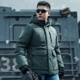龙牙四代龙牙守护者重型战术防寒羽绒服冬季加厚保暖鹅绒服外套 深灰绿 M 175/96A 161-175斤