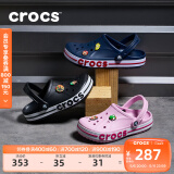 卡骆驰crocs洞洞鞋贝雅卡骆班轻便耐磨一脚蹬休闲鞋|205089 黑色/白色-066 36 /37(220mm)