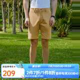 雅戈尔（YOUNGOR）短裤男清凉透气水洗裤裤子棉氨纶短裤 VDSX320110YCA卡其色 33 175/82A