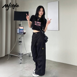 MJ STYLE纯棉短款短袖T恤女2026年夏季新款辣妹修身显瘦韩版潮流百搭上衣