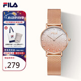 斐乐（FILA）手表女送女友高考礼物简约商务石英腕表学生手表 FLL38-6072-101