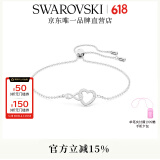 施华洛世奇（SWAROVSKI）Hyperbola手镯手链女轻奢小众送女友生日礼物女 镀白金色 5524421