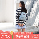JANSPORT杰斯伯双肩包妈咪包迷你双肩包潮人女ins小包TDH6 7G7 雾霾蓝