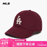 MLB帽子男女软顶棒球帽虞书欣明星同款运动鸭舌帽3ACP6601N-07RDS-F