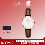 丹尼尔惠灵顿（DanielWellington）DW女表皮革表带28mm欧美简约风时尚石英表节日礼物DW00100231