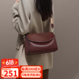 viney牛皮包包女包品牌斜挎枕头包轻奢单肩包生日礼物高级感送女友老婆