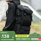 Landcase旅行包男士背包大容量双肩包行李包多功能户外运动登山包8051黑大