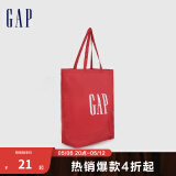 Gap女装LOGO印花休闲单肩包654312 夏季款大容量休闲手提包女 红色 均码