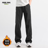 Foss Phil黑色机能风裤男秋冬季休闲直筒高级感防风软壳冲锋裤2028黑色XL