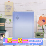 国誉(KOKUYO)淡彩曲奇·晴空·A5活页本大容量笔记本子记事本附5张分隔页 40张横线内页 海湾蓝蓝 WSG-RUVP12BB