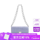 A.Cloud复古鳄鱼纹牛皮书本锁链条单肩斜跨女腋下包 送女友母亲节礼物 紫色鳄鱼纹