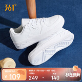 361°运动女鞋秋冬季学生复古厚底增高小白休闲板鞋子女682116601F-7