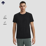 迪桑特（DESCENTE）TRAINING系列综训男士TOUGH面料短袖针织衫T恤 BK-黑色 2XL (185/104A)