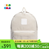 CILOCALA双肩包女M+号登山包校园电脑包大容量旅行包上班出游背包帆布书包 STONE