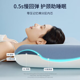 红蜻蜓记忆棉枕头护颈枕睡眠颈椎病深度睡眠专用整头枕男士家用一对装 三芯奢睡款 【单只装】 高枕 10cm
