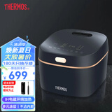 膳魔师（THERMOS） 电饭煲3L多模式触屏防粘涂层内胆家用智能电饭锅EHA-4136E紫灰色