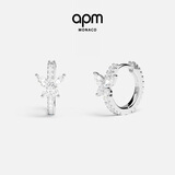 APM Monaco迷你蝴蝶耳环耳圈耳饰时尚饰品气质潮流生日礼物