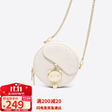 viney牛皮包包女包小众斜挎手机包单肩小圆包生日礼物高级感送女友老婆