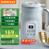苏泊尔（SUPOR）家用豆浆机 0.8L2~3人小型便携细腻免滤全自动免煮多功能料理机早餐机 DJ08B-P59E国家补贴