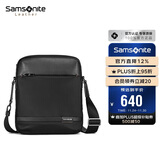 新秀丽（Samsonite）斜挎包精品男士单肩包超纤挎包时尚男包休闲实用TN5*09004黑色