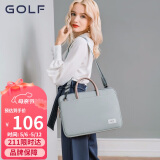 高尔夫（GOLF）电脑包女14英寸手提苹果笔记本华为单肩斜挎包商务公文包女通勤