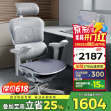 Ergonor保友金豪b雄鹰 人体工学椅 电脑椅 电竞椅办公椅子可躺老板椅 【金豪b雄鹰】银白-云感科技座垫