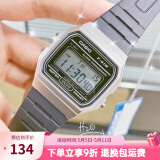 卡西欧手表 数显小方块 潮流电子表 时尚运动防水学生表考试表520礼物 F-91WM-7A 博主推荐