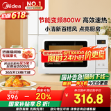 美的（Midea）变频小清新微波炉 液晶屏幕 磨砂面板 小型20L家用 匠心工艺（PM2002）