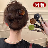 格蒙简约u型发簪古风女高级感盘发神器2025新款发钗簪子日常通勤头饰