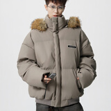 梵调（VEDEOL）90白鸭绒羽绒服男短款冬季防风加厚保暖时尚休闲百搭外套男带毛领 卡其色-可脱卸帽子绒子含量90% XL 体重140-155穿合适