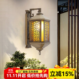 凯优美 户外壁灯led阳台走廊大门口防水室外墙灯花园别墅过道中式仿古灯 福临门大号（接电款LED灯泡） 1