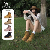 骆驼（CAMEL）【迪丽热巴同款】山越马丁靴秋冬新款高帮户外工装靴大黄靴女 L25W076018 女款土黄 38