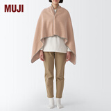 MUJI 可两面使用的雪尼尔毛毯 毯子盖毯披肩办公室午睡午休空调毯 粉色 80*130cm
