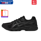亚瑟士（ASICS）男鞋女鞋 25夏季款稳定基础运动鞋GEL慢跑缓冲减震透气马拉松跑鞋 25新发售【JOG 100T】黑武士/脚宽拍大半码 39.5 (250mm)