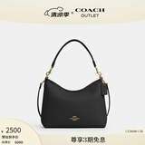 蔻驰（COACH）奥莱女士夏季女包LAUREL流浪包单肩斜挎包帆布牛皮时尚百搭 IM/黑色 常规