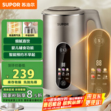 苏泊尔（SUPOR）家用豆浆机 1.2L多功能全自动免滤智显彩屏304级不锈钢可预约料理机 DJ12B-P39E国家补贴