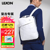 乐上（LEXON）双肩包14英寸笔记本电脑包书包泰维克纸环保旅行包时尚背包白色