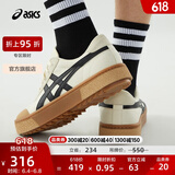 亚瑟士ASICS男鞋休闲鞋运动复古板鞋舒适耐磨帆布鞋 COURT TRAIL 米色/黑色 43.5