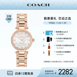 蔻驰（COACH）CARY系列镶钻贝母表盘钢带石英女表14503838 礼物/送礼