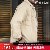 马登工装 美式复古灯芯绒二代夹克type2阿美咔叽翻领外套男春 亚麻色 2XL