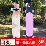 逆山长板兔兔初学者男女生儿童通用舞板平花刷街代步公路板车专业滑板 112cm星凤整板星木系列
